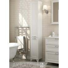 Пенал-шкаф Акватон Леон Н дуб белый 1A187903LBPS0