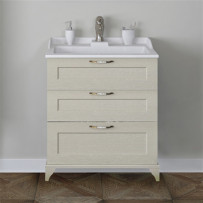 Тумба под раковину Акватон Леон 65Н дуб бежевый