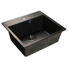 Мойка из мрамора GranFest Quadro GF-Q560 черный