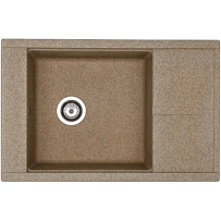 Мойка из мрамора Акватон Делия 78 терракот 1A715132DE270