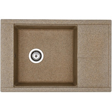 Мойка из мрамора Акватон Делия 78 терракот 1A715132DE270