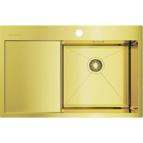 Мойка из нержавейки Omoikiri Akisame 78-LG-R светлое золото 4973086