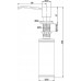 Дозатор жидкого мыла Paulmark Sauber D002-418 черный металлик