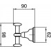 Крючок Webert Ottocento AM500401010 золото
