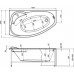 Акриловая ванна Aquanet Sofia 170x100 L