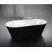 Акриловая ванна BelBagno BB14-NERO/BIA