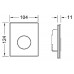 Кнопка смыва TECE Loop Urinal 9242657 черная