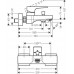 Смеситель Hansgrohe Metropol 32540000 для ванны с душем