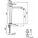 Смеситель Webert Opera moderna OE830402985 графит, для раковины