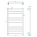 Полотенцесушитель электрический Grota Eco Classic 48x120