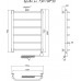 Полотенцесушитель электрический Тругор ЛЦ эл ТЭН 1 80x50