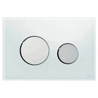 Кнопка слива инсталляций Tece Loop 9.240.660 белое стекло, кнопка хром