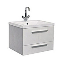 Тумба под раковину подвесная Aquanet Нота 58 белая