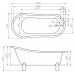 Акриловая ванна BelBagno BB04-ORO Акриловая ванна BelBagno BB04-ORO