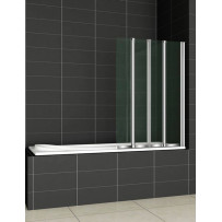 Шторка на ванну Cezares PRATICO-V-4-100/140-P-Cr-R