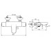 Смеситель для ванны/душа термостатический Ideal Standard Ceratherm 50 A5550AA