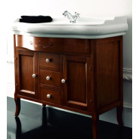 Раковина с тумбой Kerasan Retro (100 см) орех