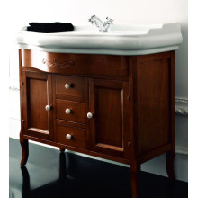 Раковина с тумбой Kerasan Retro (100 см) орех