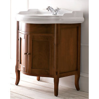 Раковина с тумбой Kerasan Retro с дверцами (73 см) орех