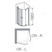 Душевой уголок Provex Combi 6005-CR-05-GL R 100 см