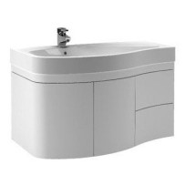 Тумба под раковину подвесная Aquanet Сопрано 2-95 белая L