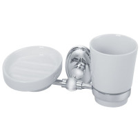 Стакан с мыльницей Veragio Bonjour VR.BNR-7843.CR