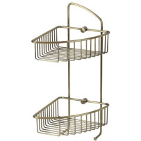 Решетка угловая двойная Veragio Basket Bronzo VR.GFT-9037.BR